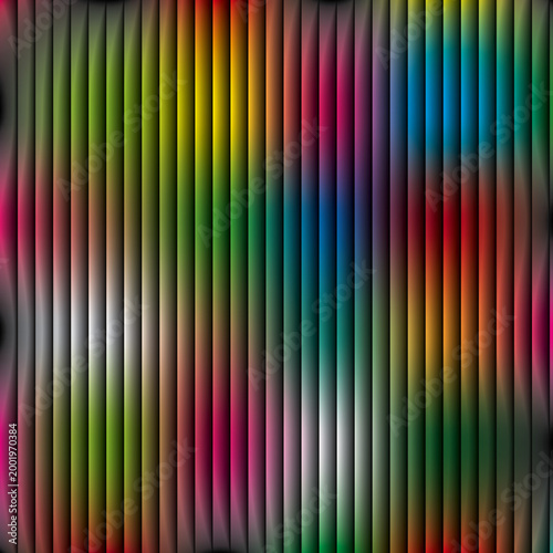Vibrant corrugated vertical lines abstract background