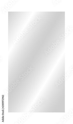 Tall Frosted Glass Interface Panel with Diagonal Light Streak – Elegant Transparent UI Overlay PNG