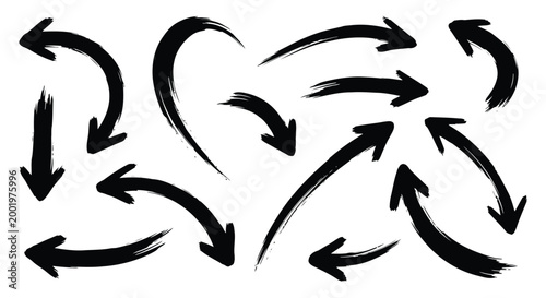 Location pin icon set with different designs and target markers