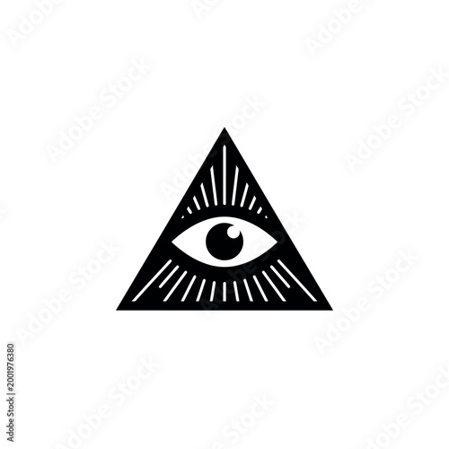 Mystical Eye of Providence Symbol Illuminating Spiritual Insight and Awareness.