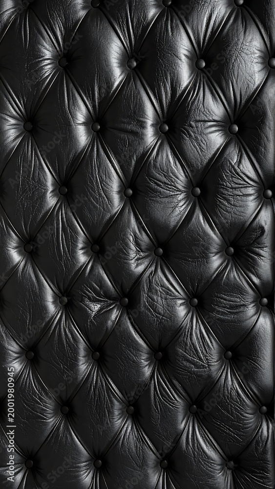 Naklejka premium Black Leather Texture. (2)