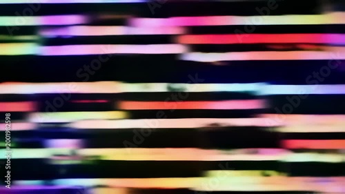Colorful Pixel Glitch Animation with Visual Noise Effects