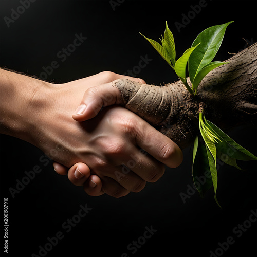 Music Notes Made of Flowers in Grass Isolated on White Background