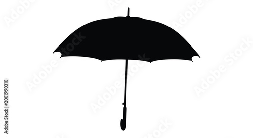 umbrella silhouette on white background high quality professional