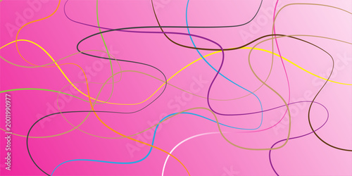 Moving colorful lines of abstract background, colorful background, 3d rendering