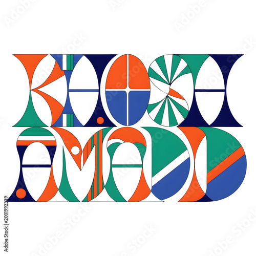 khosh amadid typography style vector