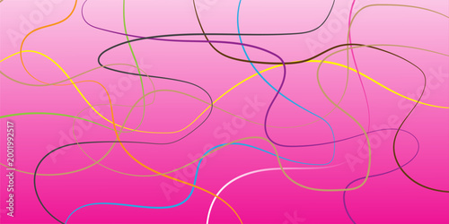 Moving colorful lines of abstract background, colorful background, 3d rendering