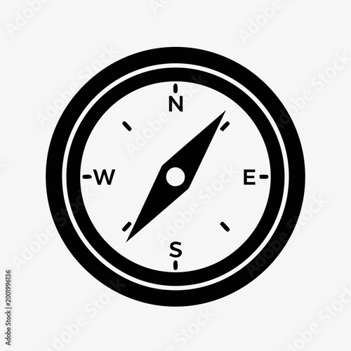 Minimalist Compass Icon Vector Illustration Free Download Minimalist Compass Icon Vector Illustration - GFXLoad