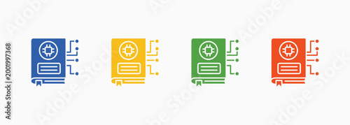 Guidelines Icon Set Color Multiple Style Collection Element For Design