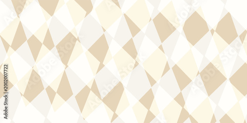 Abstract Beige Harlequin Pattern with Dynamic Overlapping Geometric Rhombus Shapes,eps 10