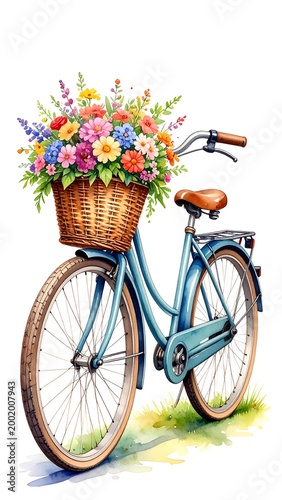 Bike with Flowers. (1)
