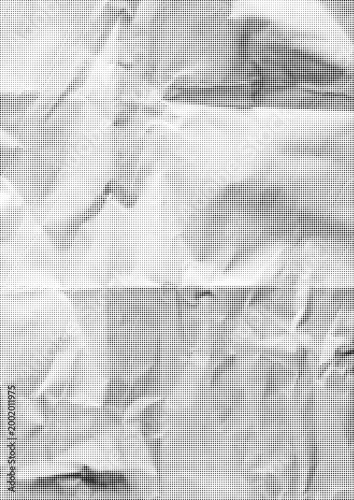 Large vector halftone paper texture with a transparent background