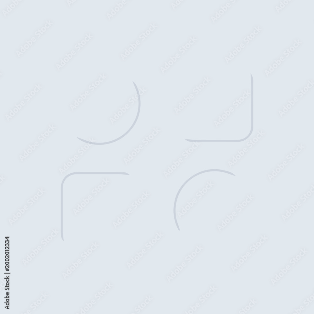 Obraz premium Minimalist Abstract Geometric Shape Pattern on Light Blue Background