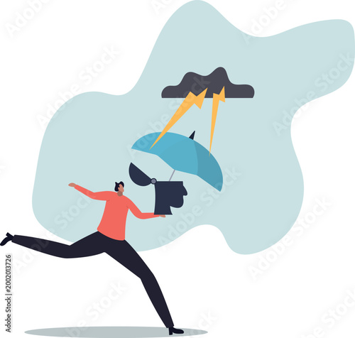 Risk and uncertainty, investment volatility or stock market and crypto currency fluctuation up and down, all weather strategy.human life and situation.