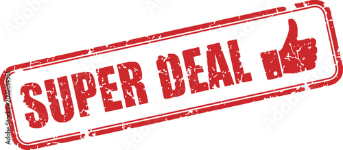 super deal red stamp badge label discount price offer sticker vintage seal sale marketing vector retro style