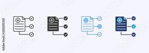 Protocol Icon Set Multiple Style Various Collection Illustration 