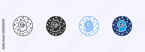 Placebo Icon Set Multiple Style Various Collection Illustration 