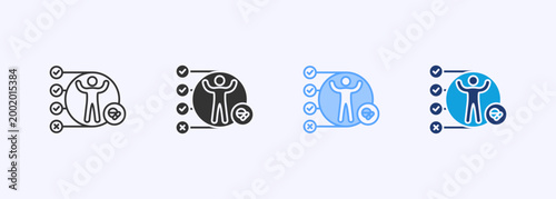 Trial Icon Set Multiple Style Various Collection Illustration 