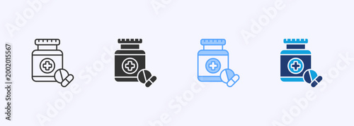 Medicine Icon Set Multiple Style Various Collection Illustration 