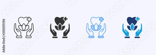 Therapy Icon Set Multiple Style Various Collection Illustration 