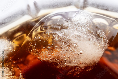 Ice Cubes Macro Texture Cold Background With Crystal Detail