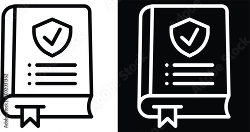 guideline Two-tone version in black and white background