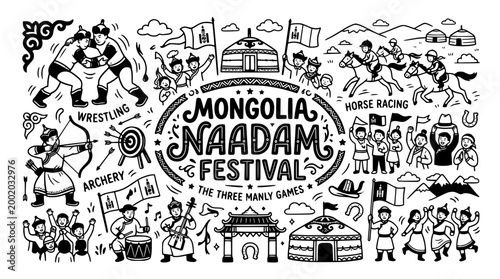 Mongolia Naadam Festival: Wrestling, Archery, Horse Racing