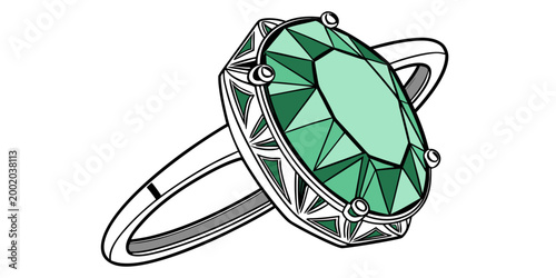 Emerald cut gemstone engagement ring with precious stone jewelry design expensive jewelry luxury jewelry wedding jewelry fine jewelry precious gem precious jewel engagement gemstone precious