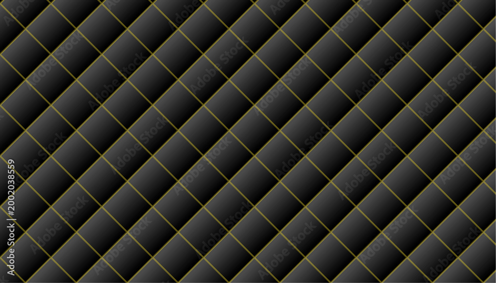 Fototapeta premium Dark olive green diamond quilted texture a seamless pattern for backgrounds and textile designs
