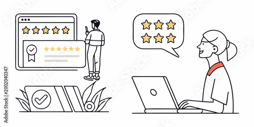 Online review and rating feedback customer review rating system