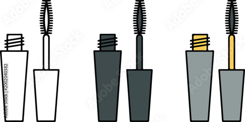 Cute blue cat character mascot set featuring adorable feline in various poses for children nursery decor and sticker design flat vector illustration