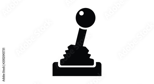 Gear shift knob silhouette high quality professional detailed
