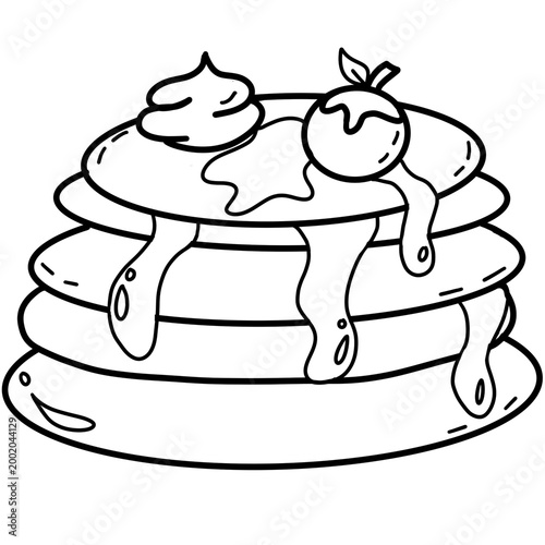 Happiness layer pancake