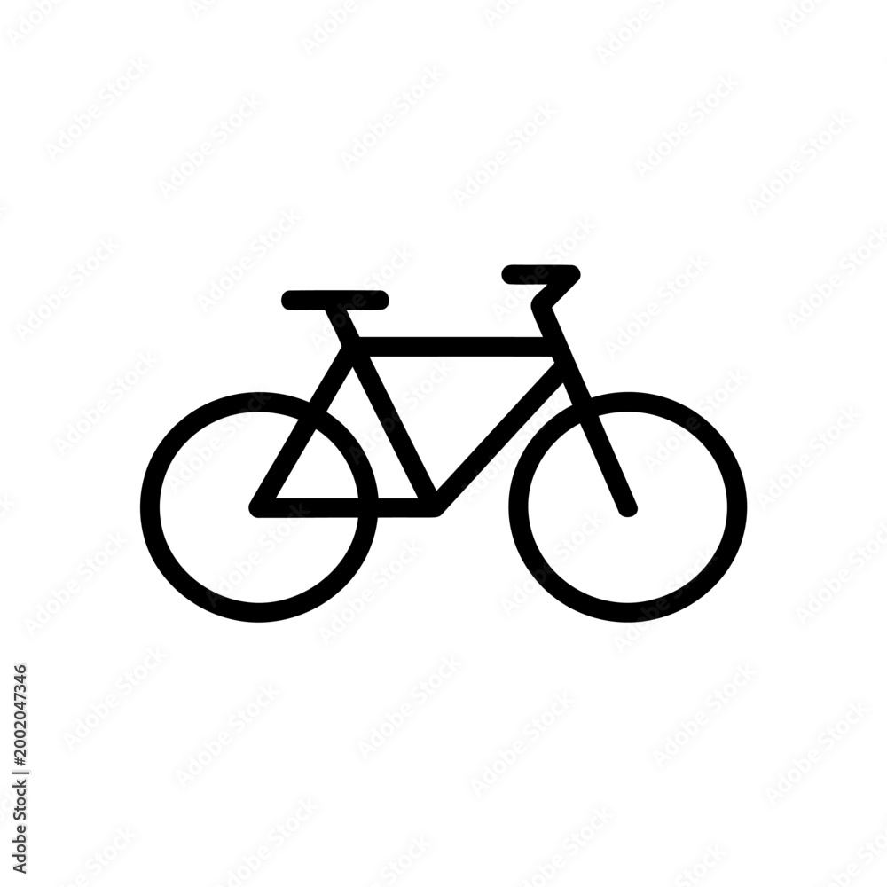 Fototapeta premium bicycle vector icon set