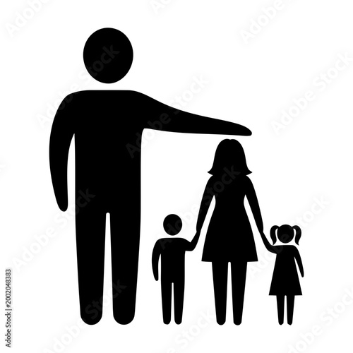 protection illustration symbol vector icon silhouette child white