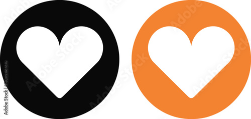 Heart icon set, colorful and outlined heart symbols expressing different emotions affection romance and emotional expression design elements.