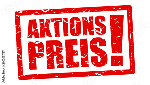 Aktionpreis! promotional price! in German language	
