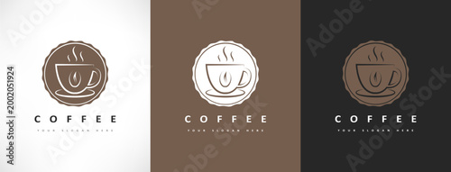 Coffee cup logo vector design