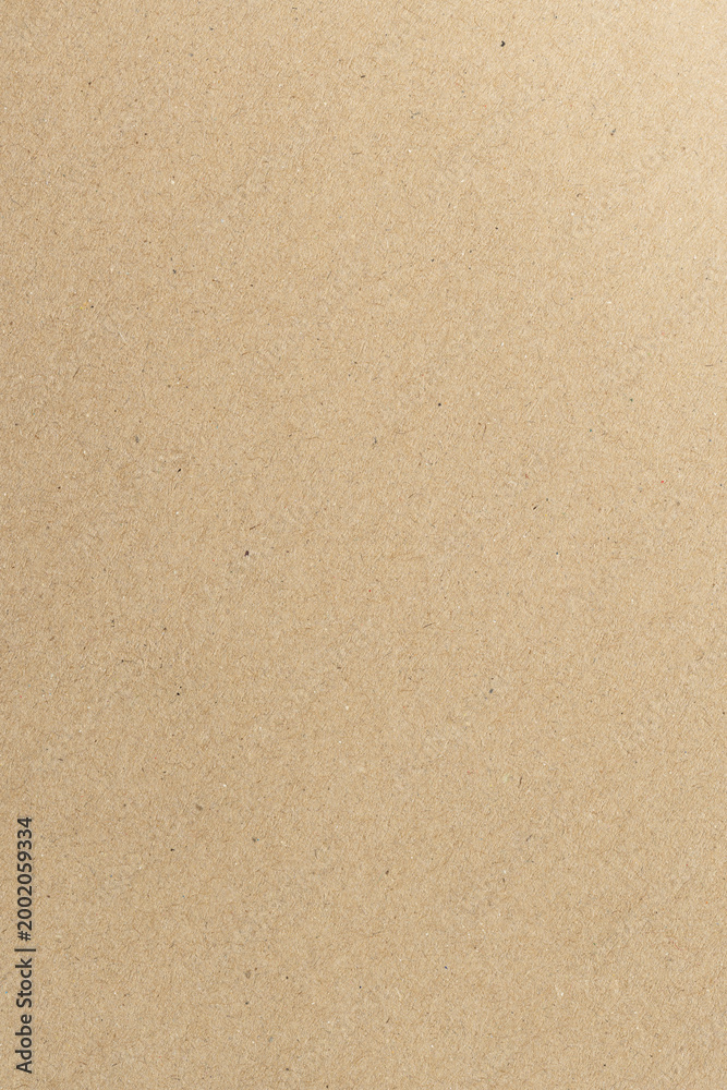 Fototapeta premium Brown recycled paper texture background, Kraft paper horizontal orientation for design,Full Frame Texture of Ribbed Brown Corrugated Cardboard Packaging Material