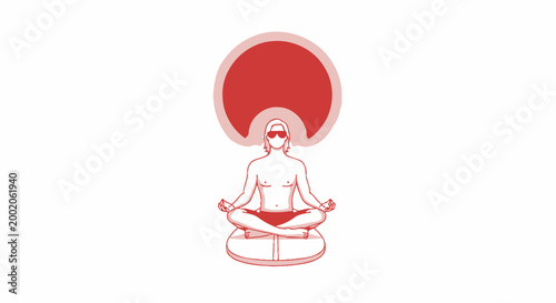 Person sitting in meditation posture.