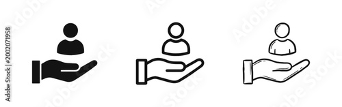 Customer Care and Personal Support Icon Set
