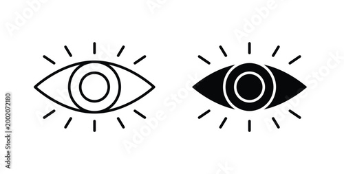 Fotografie Impressions icon simple illustration set. Black and white icons