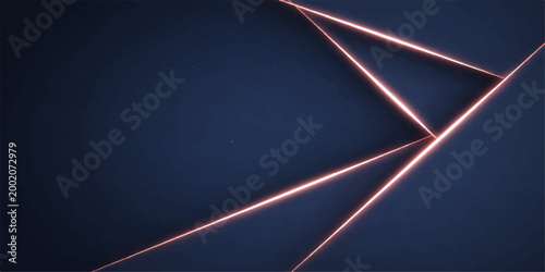 Abstract blue background with motion blur lines showing a fast car driving on a dark night highway with red light trails on the asphalt road perspective