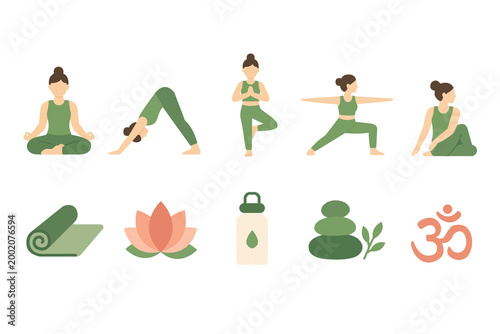 woman doing yoga exercise