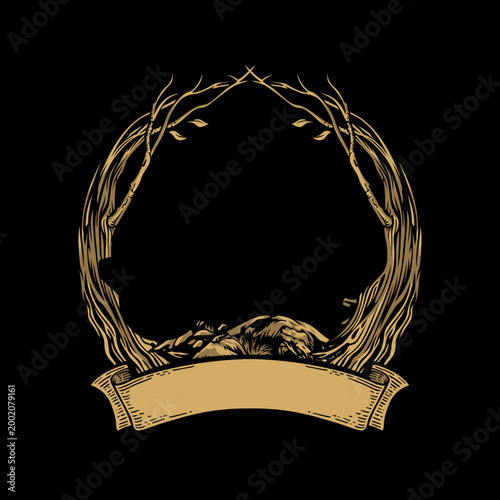 Luxury Vintage Gold Ornamental Frames Set on Black Background – Elegant Baroque Decorative Borders Collection