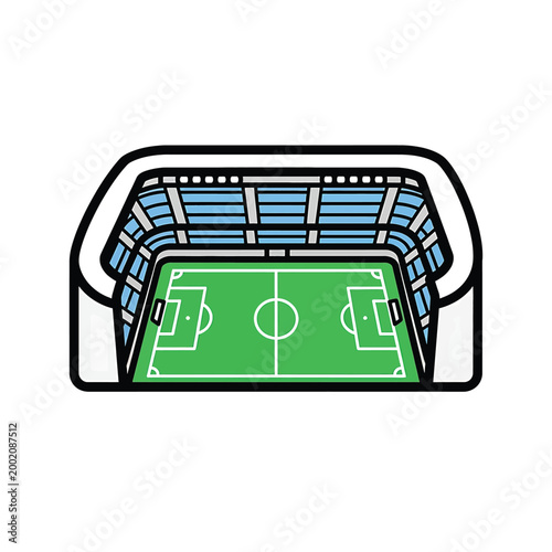 Soccer Stadium Field Green Pitch.