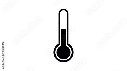 Thermometer Silhouette Temperature Measure Icon