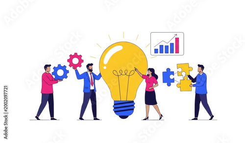 Professional site orientation vector set featuring safety officer and workers in ppe for industrial security and health