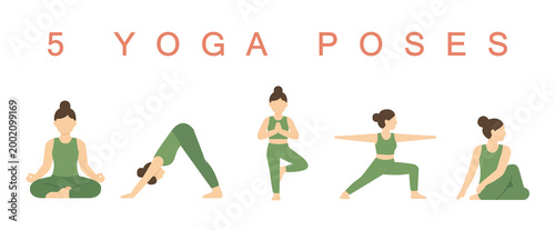 5 yoga poses