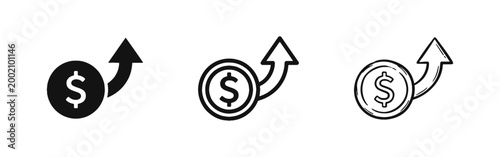 Dollar Growth and Financial Success Icons